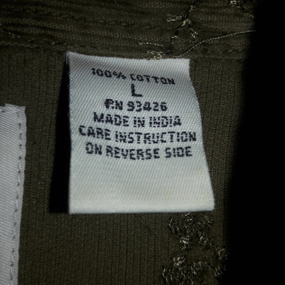 Texas Corduroy Western Button-Down Long-Sleeve Top - Picture 6 of 8